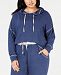 Alfani Plus Size Brushed Hacci Knit Hoodie, Created for Macy's