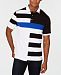 Club Room Men's Striped Colorblocked Polo, Created for Macy's