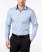 Ryan Seacrest Distinction Men's Ultimate Active Slim-Fit Non-Iron Performance Stretch Blue Minicheck Dress Shirt, Created for Macy's