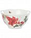 Lenox Butterfly Meadow Holiday Rice Bowl Amaryllis Design