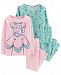 Carter's Baby Girls 4-Pc. Snug-Fit Cotton Princess Pajamas Set