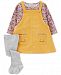 Carter's Baby Girls 3-Pc. Cotton Jumper, Top & Tights Set