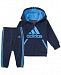 adidas Baby Boys 2-Pc. Full-Zip Hooded Fleece Jacket & Joggers Set