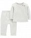 Carter's Baby Boys & Girls 2-Pc. Quilted Top & Pants Set
