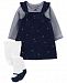 Carter's Baby Girls 3-Pc. Jumper, Top & Tights Set