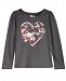 Epic Threads Little Girls Long-Sleeve Floral Heart T-Shirt, Created for Macy's
