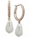 Ivanka Trump Gold-Tone Imitation Pearl & Crystal Drop Earrings