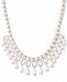Ivanka Trump Gold-Tone Crystal & Imitation Pearl Statement Necklace, 16" + 3" extender