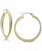 Giani Bernini Small Two-Tone Twisted Hoop Earrings in Sterling Silver & 18k Gold-Plate, Created for Macy's