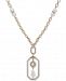Ivanka Trump Gold-Tone Crystal & Imitation Pearl Pendant Necklace, 36" + 3" extender