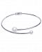 I. n. c. Silver-Tone Imitation Pearl Collar Necklace, 4-3/4", Created for Macy's