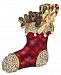 Holiday Lane Gold-Tone Crystal & Epoxy Stocking Pin, Created for Macy's
