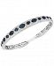 Sapphire (1-3/4 ct. t. w. ) & Diamond (1/6 ct. t. w. ) Bangle Bracelet in Sterling Silver