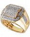 Men's Diamond Pave Ring (3/4 ct. t. w. ) in 10k Gold