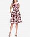 Jessica Howard Petite Floral Jacquard Fit & Flare Dress