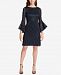 Jessica Howard Petite Bell-Sleeve Sequined Lace Dress