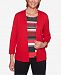 Alfred Dunner Petite Sutton Place Geometric-Print Layered-Look Top
