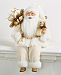 Holiday Lane Ivory & Gold Sitting Santa Holding Presents, Created for Macy's