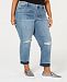 Celebrity Pink Plus Size Distressed Straight Jeans
