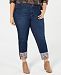 Style & Co Plus Size Embroidered Ankle Jeans, Created for Macy's