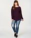 Charter Club Plus Size Cashmere Scoop Neck Sweater, Created for Macy's