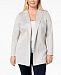 Charter Club Plus Size Faux-Suede Blazer, Created for Macy's