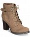 Style & Co Cayte Lace-Up Ankle Booties, Created for Macy's Women's Shoes