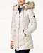 Laundry by Shelli Segal Faux Sherpa Hooded Cinched Waist Puffer Coat