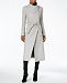 Kenneth Cole Asymmetrical Belted Maxi Wool Coat