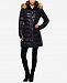 S13 Uptown Faux-Fur-Trim Hooded Down Puffer