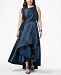 Adrianna Papell Plus Size High-Low Mikado Gown