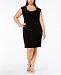 Connected Plus Size Ruched Sheath Dress
