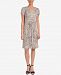 Ny Collection Printed Pleated Dress