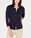 Charter Club Embellished Button-Down Cardigan, Created for Macy's