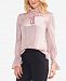 Vince Camuto Mock-Neck Bell-Sleeve Top