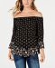 Style & Co Off-The-Shoulder Floral-Print Top, Created for Macy's