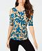 Thalia Sodi Ruched Cold-Shoulder Top, Created for Macy's