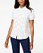 Anne Klein Dot-Print Blouse, Created for Macy's