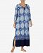 Ellen Tracy Plus Size Printed Long Nightgown