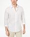 Tasso Elba Men's Long Sleeve Linen Shirt, Created for Macy's