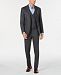 Tallia Men's Slim-Fit Medium Gray Pinstripe Flannel Vested Wool Suit