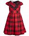 Bonnie Jean Toddler Girls Embroidered-Neck Plaid Dress