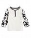 First Impressions Toddler Boys Camo-Sleeve Henley T-Shirt, Created for Macy's
