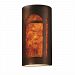 CER-7397-VAN-MICA-LED-2000 - Justice Design - Really Big Arch Window Open Top and Bottom Sconce Vanilla Gloss Finish (Glaze)Glazed - Ambiance