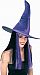 Purple Velour Crooked Witch Hat