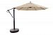 887bk5612 - Galtech International - Cantilever - 11' Round Easy Lift and Tilt Umbrella 5612: Brannon Redwood BK: BlackSunbrella Custom Colors -