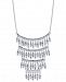 I. n. c. Silver-Tone Crystal Statement Necklace, 15" + 3" extender, Created for Macy's