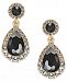 Charter Club Gold-Tone Crystal & Stone Drop Earrings, Created for Macy's