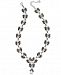 Charter Club Silver-Tone Imitation Pearl, Stone & Crystal Statement Necklace, 17" + 2" extender, Created for Macy's