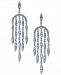 I. n. c. Silver-Tone Crystal Chandelier Earrings, Created for Macy's